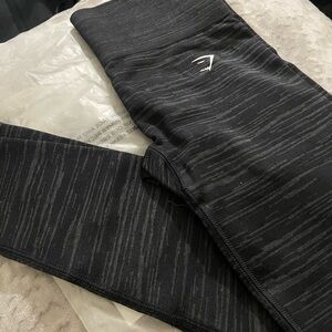 Black and Gray Patterned Leggings